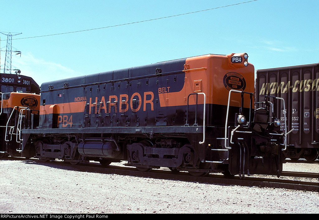 IHB PB-4, Slug/Booster Unit, ex IC EMD SW9, at CNW's Proviso Yard